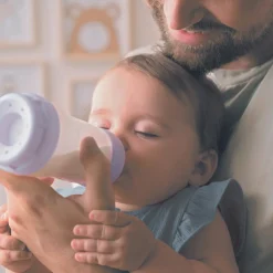 MAM 2 biberons Easy Start anti-colique 320ml Lilas+Sable Tétine débit 3