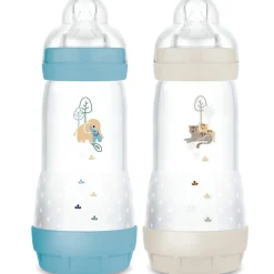 MAM 2 biberons Easy Start anti-colique 320ml Océan+Sable Tétine débit 3