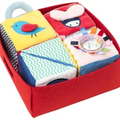 Oxybul 4 cubes d'éveil en tissu