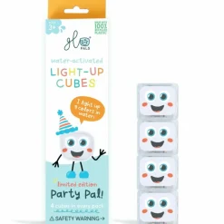 Clearance 4 cubes lumineux Party Pal blanc Jouet De Bain