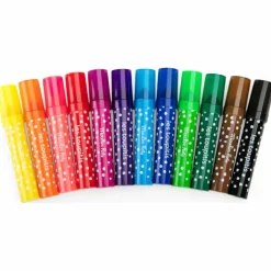 Moulin Roty 12 gros feutres pointes coniques Les Toupitis