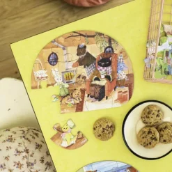 Moulin Roty 4 mini puzzles des repas Les Minouchkas (4x12 pièces)