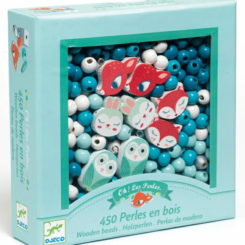Sale 450 perles en bois Petits animaux Activités Manuelles