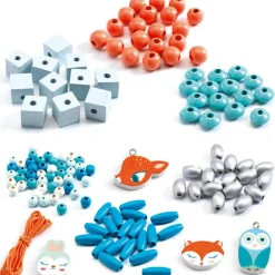 Sale 450 perles en bois Petits animaux Activités Manuelles