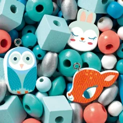 Sale 450 perles en bois Petits animaux Activités Manuelles