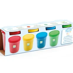 Djeco 4 pots de pâte à modeler