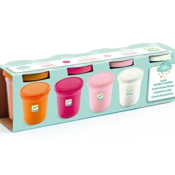 Djeco 4 pots de pâte à modeler Sweet