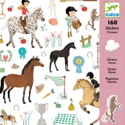 Djeco 160 stickers Chevaux