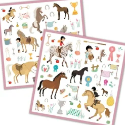 Djeco 160 stickers Chevaux
