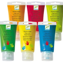 Djeco 6 tubes de peinture à doigt