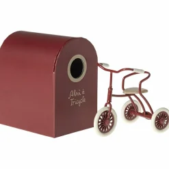 Maileg Abri à tricycle Souris Rouge