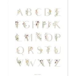 Sale Affiche ABC floral (30 x 40 cm) Affiche