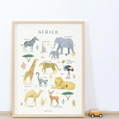 Lilipinso Affiche Animaux d'Afrique (30 x 40 cm)