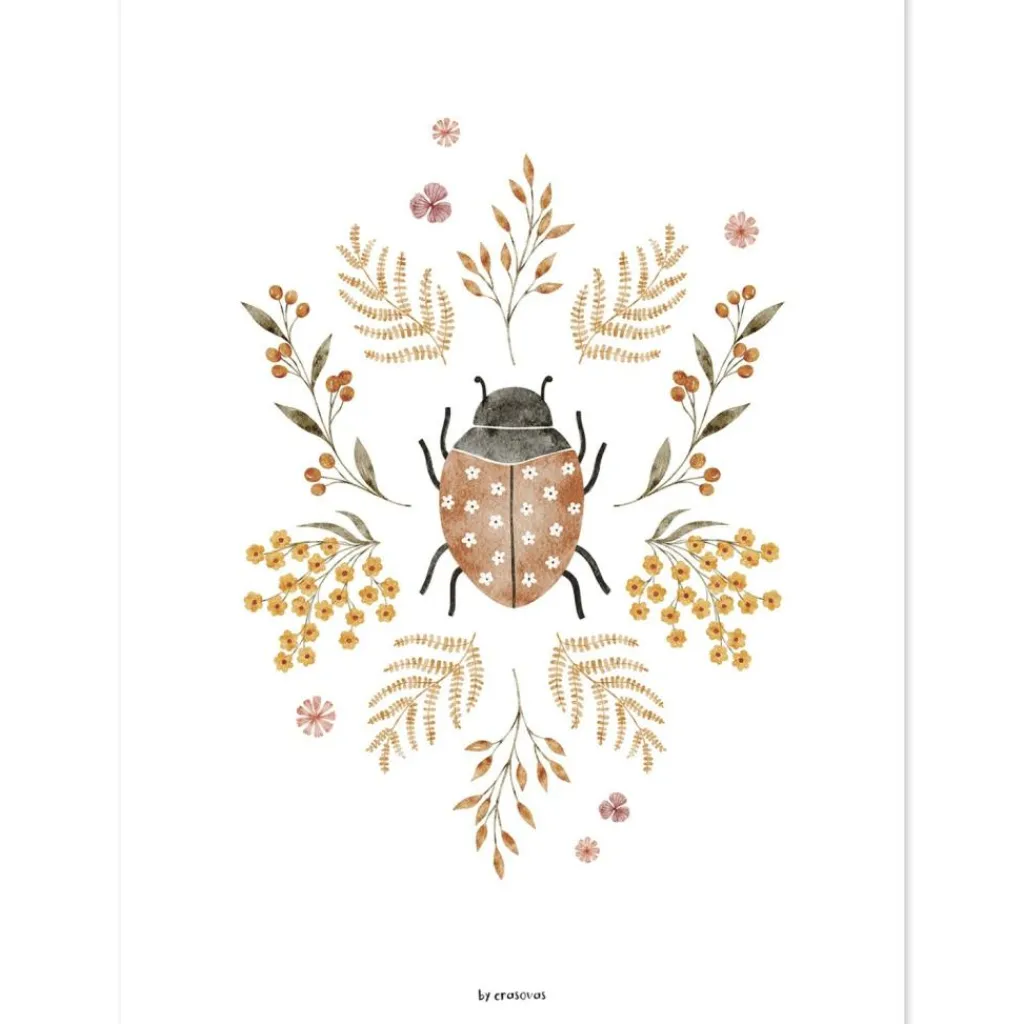 Affiche La coccinelle (30x40 cm) Affiche