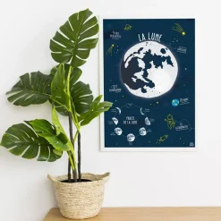 Papier curieux Affiche La Lune (A3)
