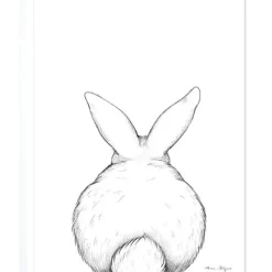 Lilipinso Affiche lapin de dos (30 x 40 cm)
