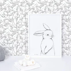 Best Affiche lapin de face (30 x 40 cm) Affiche