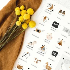 Les Petites Dates Affiche Mes Premières Fois Originale maman et papa (40 x 50 cm)