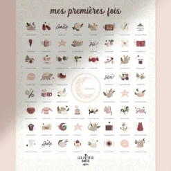Hot Affiche Mes Premières Fois Souris Poudre maman et papa (40 x 50 cm) Affiche