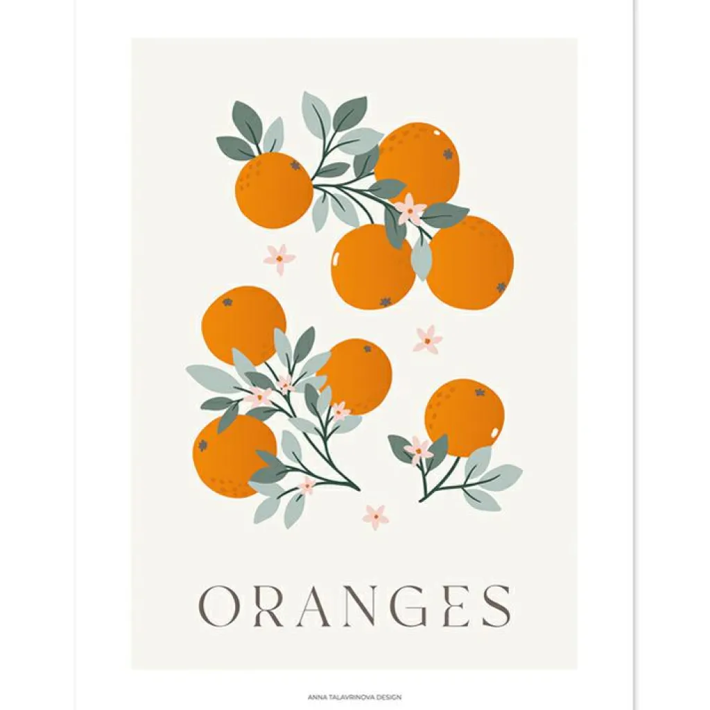 Clearance Affiche Oranges (30 x 40 cm) Affiche