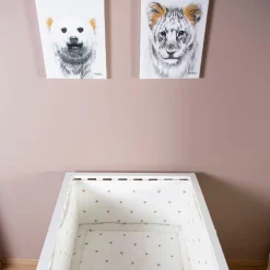 Childhome Affiche peinture lion or (30 x 40 cm)