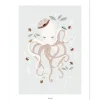 Lilipinso Affiche pieuvre Lady octopus (30 x 40 cm)