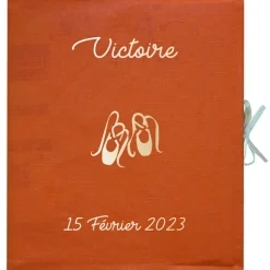 Les Griottes Album photo bébé Terracotta (personnalisable)