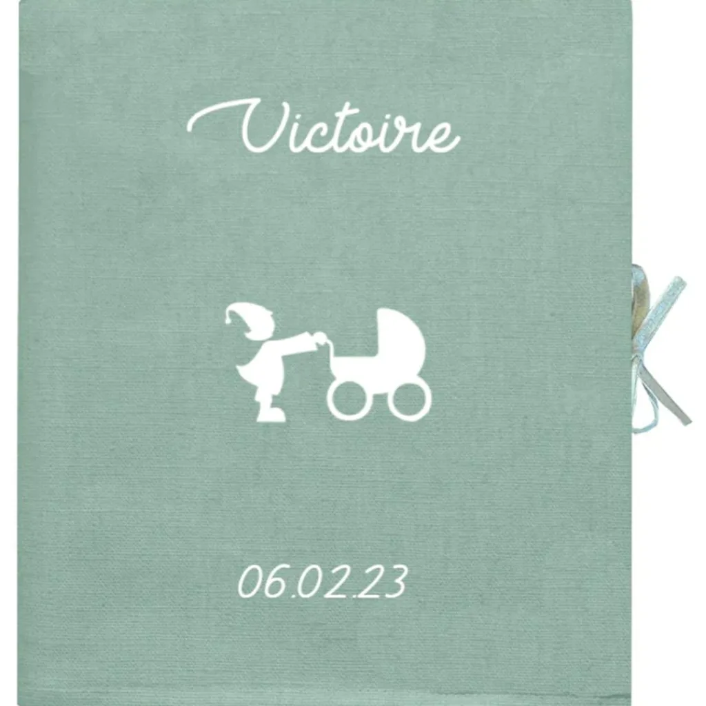 Online Album photo bébé vert amande (personnalisable) Livre De Naissance / Album Photo