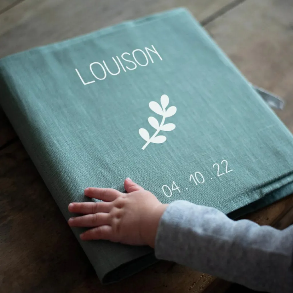 Online Album photo bébé vert amande (personnalisable) Livre De Naissance / Album Photo