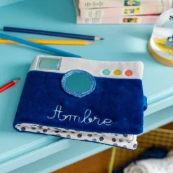 Moulin Roty Album photo textile Puce et Pilou (personnalisable)