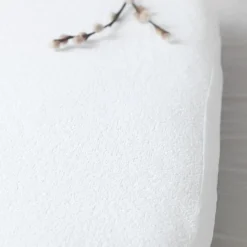 Best Alèse en coton bio blanc pour matelas de landau (72 x 33 cm) Linge De Berceau