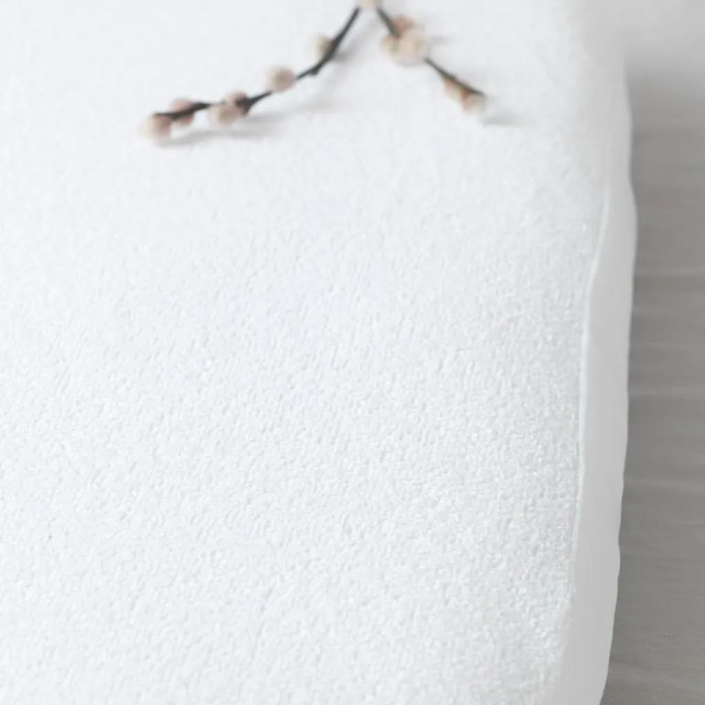 Best Alèse en coton bio blanc pour matelas de landau (72 x 33 cm) Linge De Berceau