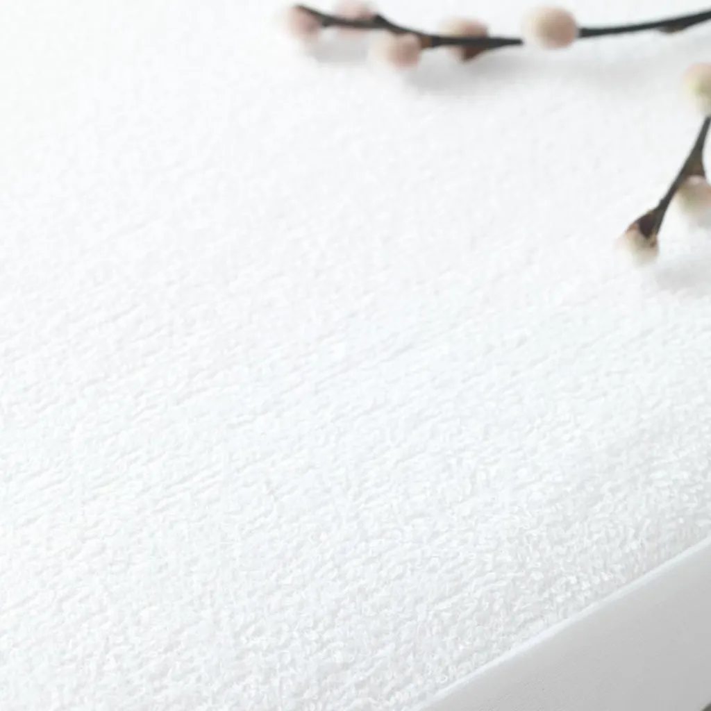 Best Alèse en coton bio blanc pour matelas de landau (72 x 33 cm) Linge De Berceau