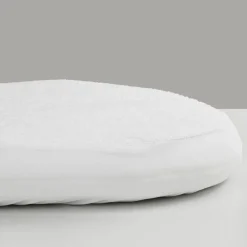 Best Alèse en coton bio blanc pour matelas de landau (72 x 33 cm) Linge De Berceau