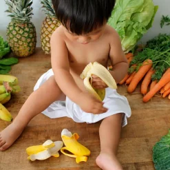 Oli & Carol Ana la banane de dentition latex d'hévéa