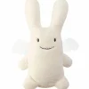Trousselier Ange lapin musical ivoire et pochette de rangement en coton (24 cm)