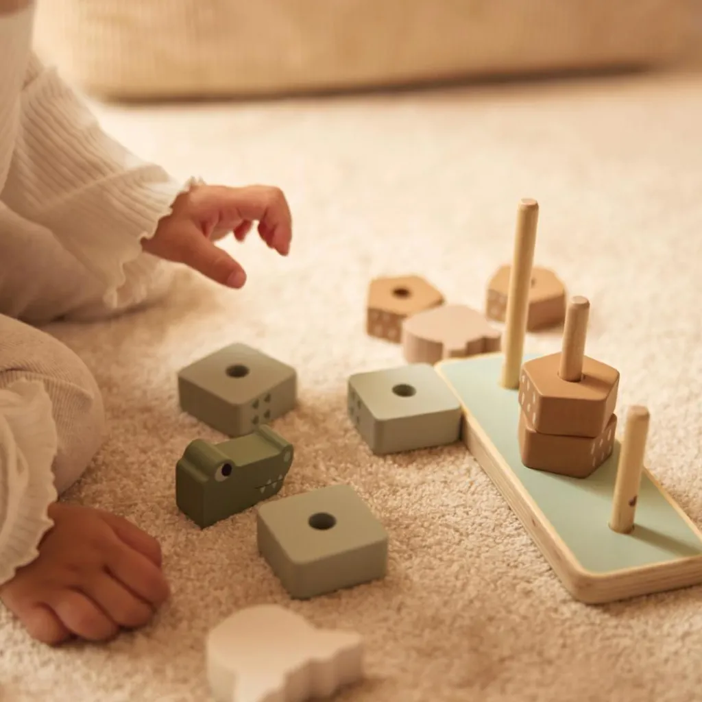 Jollein Animaux à empiler en bois Jungle Jambo