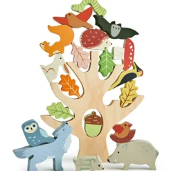 Clearance Animaux de la forêt en bois à empiler Jouet À Empiler