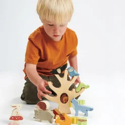 Clearance Animaux de la forêt en bois à empiler Jouet À Empiler