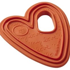 Le Biberon Français Anneau de dentition cœur Terracotta