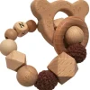 Online Anneau de dentition en bois Ours chocolat et vanille (personnalisable) Jouet / Anneau De Dentition