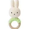 New Anneau de dentition en bois et coton bio Miffy Pistache Jouet / Anneau De Dentition