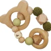 Online Anneau de dentition en bois ours olive et kaki (personnalisable) Jouet / Anneau De Dentition