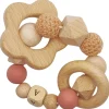 Online Anneau de dentition fleur sable et vieux rose (personnalisable) Jouet / Anneau De Dentition