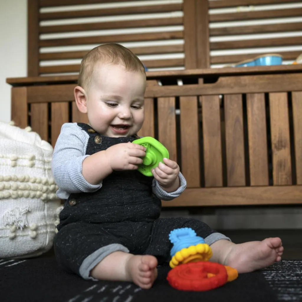 Best Anneaux à empiler Stack et Teethe (5 pièces) Jouet À Empiler