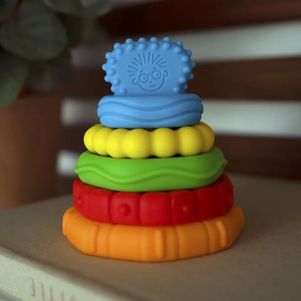 Best Anneaux à empiler Stack et Teethe (5 pièces) Jouet À Empiler