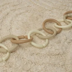 Little Dutch Anneaux d'attache jouet Little Loops beige (12 pièces)