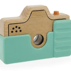 Appareil photo factice sonore et lumineux en bois Jeu D'Imitation 1Er Âge
