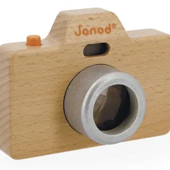 Appareil photo factice sonore et lumineux en bois Jeu D'Imitation 1Er Âge