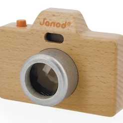 Appareil photo factice sonore et lumineux en bois Jeu D'Imitation 1Er Âge